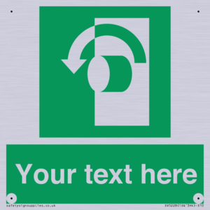 Custom Turn Anti-Clockwise Sign